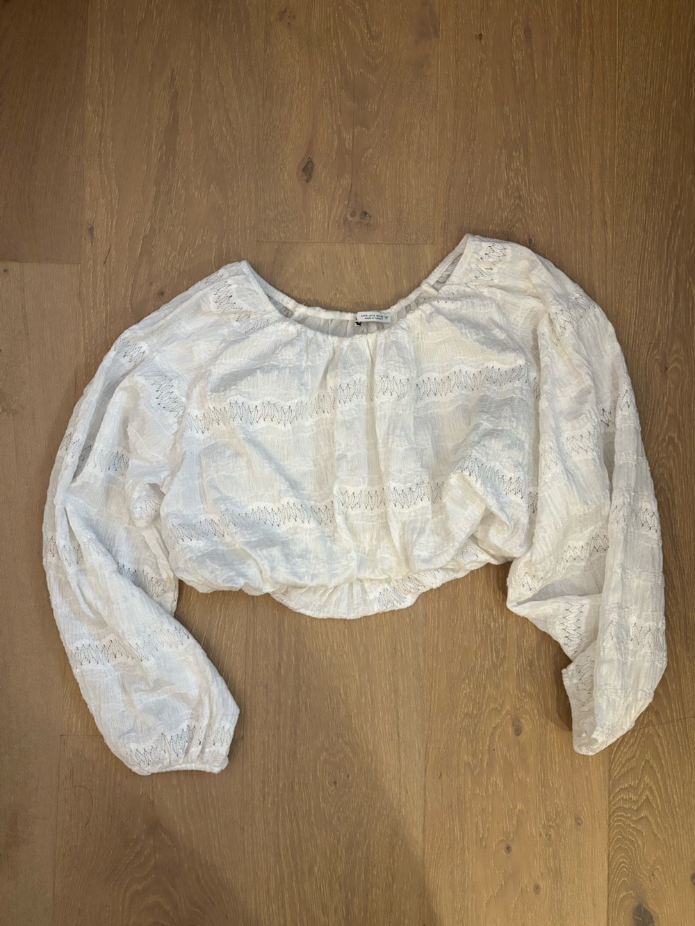 White Lace Crop Top